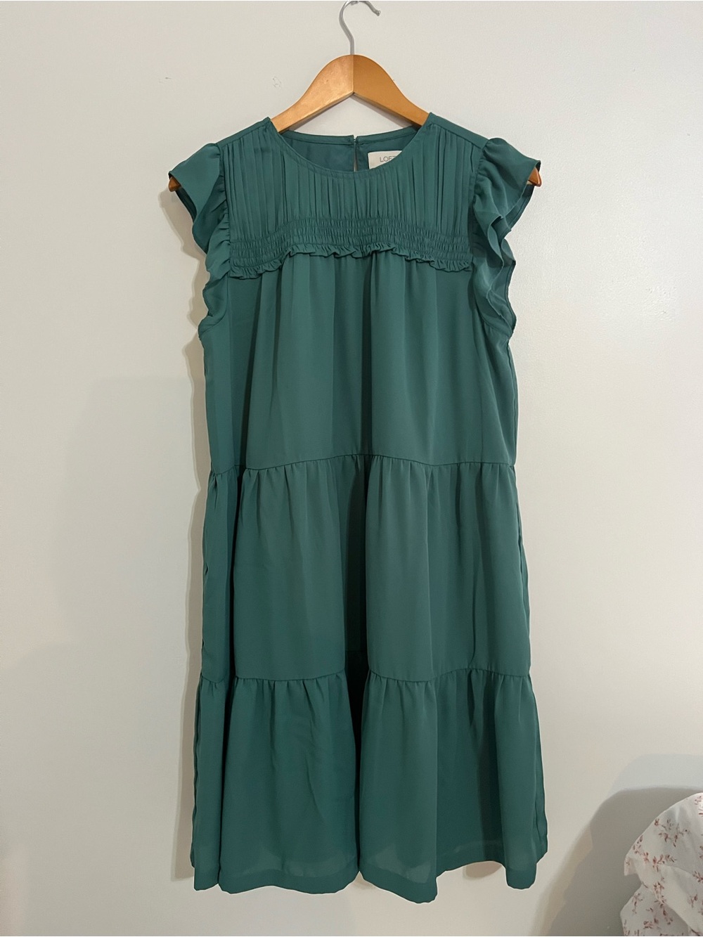 LOFT Green Sleeveless Dress - Picture 5 of 5